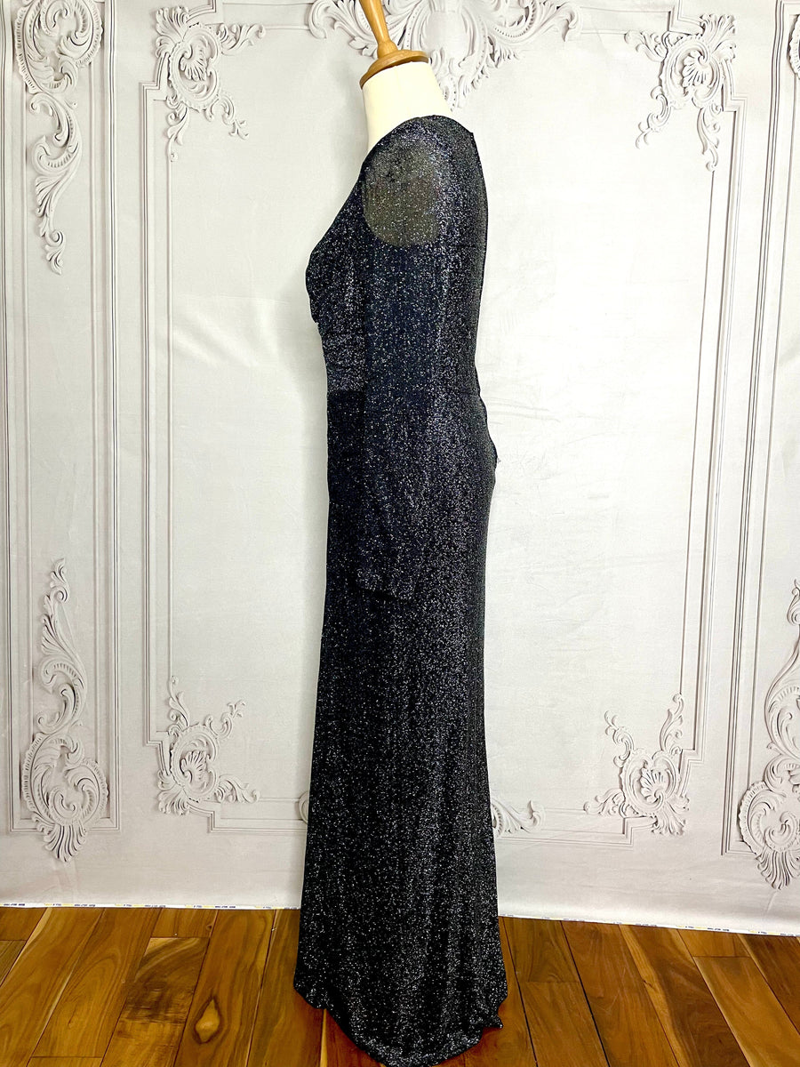slim fit dress slacks 1970s Lurex Sparkle Floor Length Bond Girl Gown Voluptuous Vintage slim fit dress slacks 1970s Lurex Sparkle Floor Length Bond Girl Gown Voluptuous Vintage