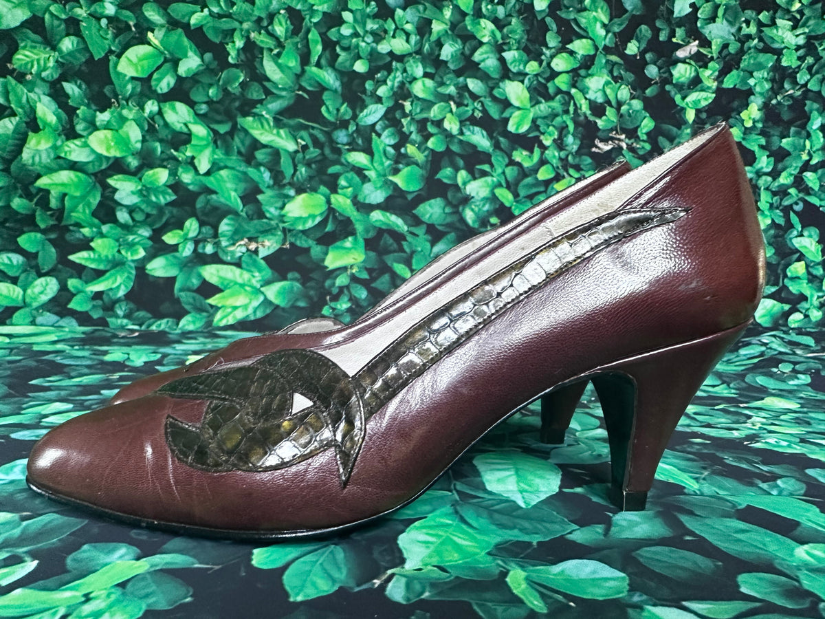 1960s Sorina Elda Leather Court Shoes – Voluptuous Vintage