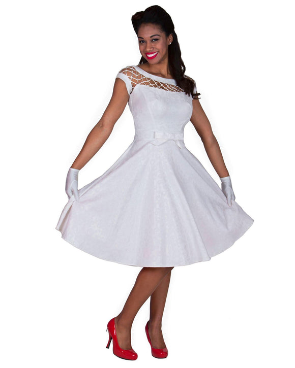 The fabulous Alika Sparkle Circle Dress in Bette by Tatyana at Voluptuous Vintage