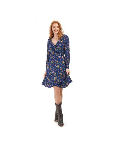 The fabulous Goldie Vintage Floral Dress in  by Bright & Beautiful at Voluptuous Vintage