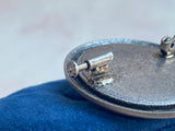 1920s Pressed Dried Flower Inlay Silver Brooch Vintage Brooch Authentic Vintage 