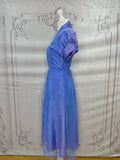 1940s Confetti Mesh Evening Dress Vintage Occasion Wear Authentic Vintage 