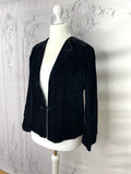 1940s Luxe Silk Velvet Jacket Vintage Coat Authentic Vintage 