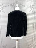 1940s Luxe Silk Velvet Jacket Vintage Coat Authentic Vintage 