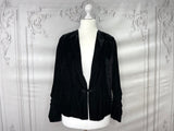 1940s Luxe Silk Velvet Jacket Vintage Coat Authentic Vintage 