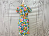 1950s Hawaiian Deadstock Asymmetrical Shirt Dress Vintage Shirt Waister Dress Authentic Vintage 