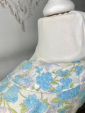 1960s Lynda Lou Pastel Floral Cotton Shirtwaister Dress Vintage Shirt Waister Dress Authentic Vintage 