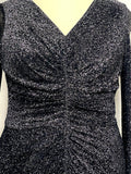1970s Lurex Sparkle Floor Length Bond Girl Gown Vintage Occasion Wear Authentic Vintage 