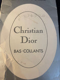 1980s Christian Dior White Extra Large TIghts Vintage Hosiery Authentic Vintage 