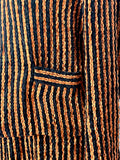 1980s Copper Chenille Stripe Skirt Suit Vintage Set Authentic Vintage 