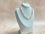 1980s Pink & Pearly Bead Necklace Vintage Necklace Authentic Vintage 