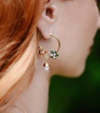 **Acorn & Oak Leaf Hoop Earrings Earrings Bill Skinner 