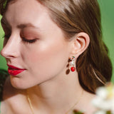 **Apple Blossom & Mouse Drop Earrings Earrings Bill Skinner 