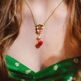 **Apple & Mouse Blossom Pendant Necklace Bill Skinner 
