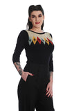Atomic Star Jumper Top Banned Retro 