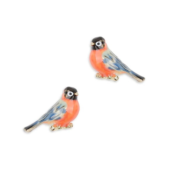 Bullfinch Stud Earrings