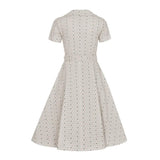Collectif Brette 50s Style Polka Dot Shirt Waister Dress RR Dress Retro Revibe 