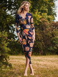 Cora Long Sleeve Floral Dress Dress Jolie Moi 