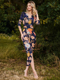 Cora Long Sleeve Floral Dress Dress Jolie Moi 