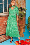 Crawford Maxi Dot Dress Dress Onjenu Green Audrey 