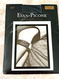 Evan-Picone American Lace Top LONG Stockings Thigh Highs RR Hosiery Retro Revibe Black Onyx One Size 