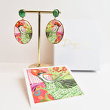 Exclusive Wearable Art Luxe Drop Earrings Earrings Desja Vu Multi You Are Green 