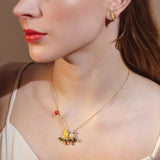 **Goldcrest & Coat Tit In Harmony Pendant Necklace Bill Skinner 