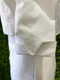 Helene Berman 60s Style Lurex Dot White Dress & Jacket Set RR Set Retro Revibe 