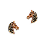 **Horse Head Earrings Earrings Bill Skinner Brown One Size 