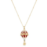 **Hot Air Balloon Pendant Necklace Bill Skinner Gold One Size 