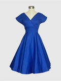 Kathleen Royal Blue Dress Dress Retrospec'd Royal Blue Audrey 