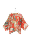 Luxury Elderflower Kew Kimono Jacket Jacket One Hundred Stars Red 