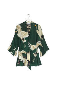 Luxury Stork Wrap Jacket Jacket One Hundred Stars Green One Size 