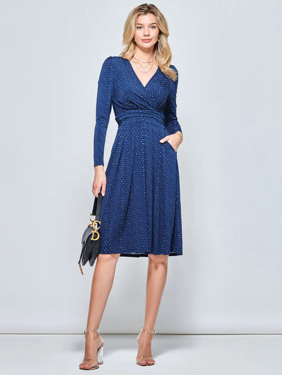 Nora Long Sleeve Jersey Dress Dress Jolie Moi 