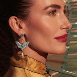 **Pearl Moth Drop Earrings Earrings Bill Skinner 