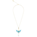 **Pearl Moth Pendant Necklace Bill Skinner 