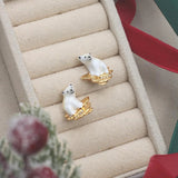 Polar Bear Stud Earrings Earrings Bill Skinner 