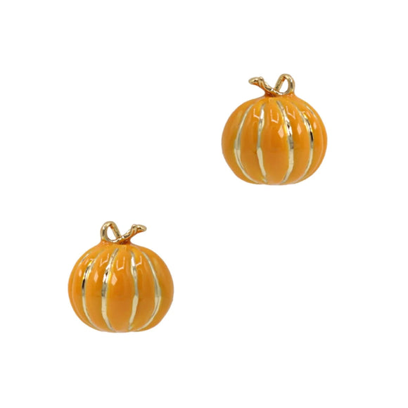 Pumpkin Stud Earrings Earrings Bill Skinner Orange 