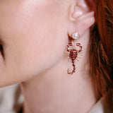 Scorpion Drop Earrings Earrings Bill Skinner 