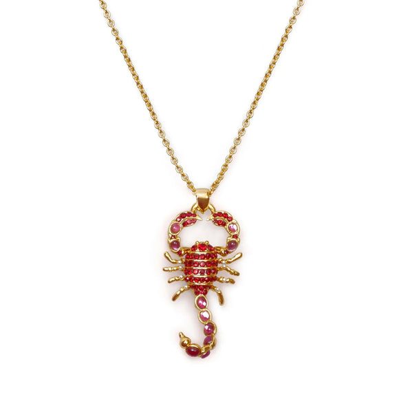 Scorpion Pendant Necklace Bill Skinner Gold 