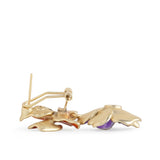 **Statement Floral Drop Earrings Earrings Bill Skinner 