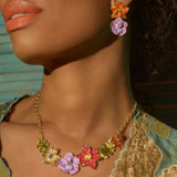 **Statement Floral Necklace Necklace Bill Skinner 