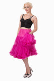 Supersoft Full 26" Petticoat Petticoat Banned Retro Hot Pink XS-M 