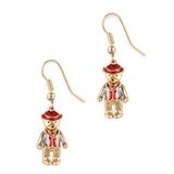 **Teddy Bear Drop Earrings Earrings Bill Skinner Gold One Size 