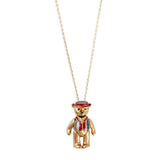 **Teddy Bear Pendant Necklace Bill Skinner Gold One Size 