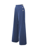 Tessa 40s Swing Pants Trousers Pretty Retro Airforce Blue Audrey 