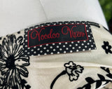 Voodoo Vixen 50s Style Flocked Butterfly Dress RR Dress Retro Revibe 