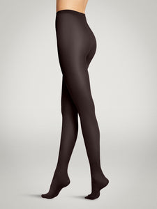 Wolford Satin Opaque Tights Pantyhose RR Hosiery Retro Revibe Black Large 