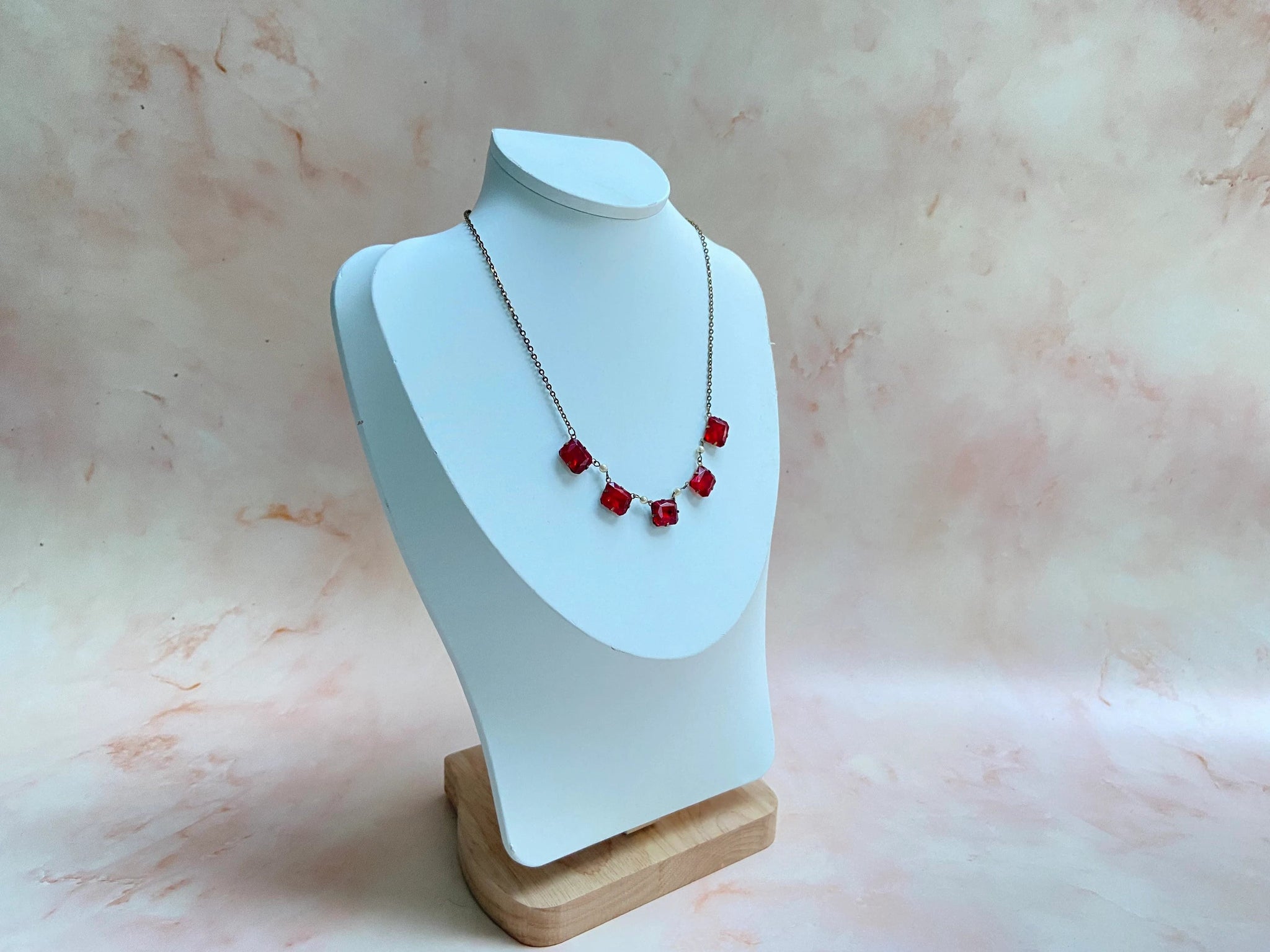 Czech sales glass necklace