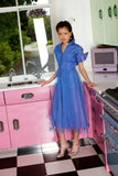 1940s Confetti Mesh Evening Dress Vintage Dress Authentic Vintage 